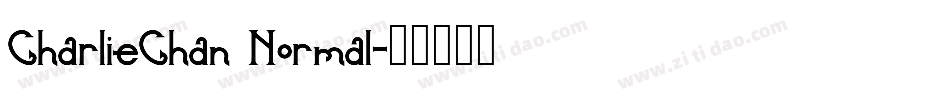 CharlieChan Normal字体转换
